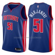 Maillot Detroit Pistons Boban Marjanovic #51 Icon 2017-18 Bleu