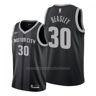 Maillot Detroit Pistons Michael Beasley #30 Ville 2019-20 Noir