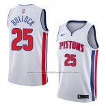 Maillot Detroit Pistons Reggie Bullock #25 Association 2018 Blanc