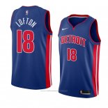 Maillot Detroit Pistons Zach Lofton #18 Icon 2018 Bleu