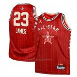 Maillot Enfant All Star 2024 Los Angeles Lakers LeBron James #23 Rouge