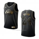 Maillot Enfant Golden Edition Los Angeles Lakers Kobe Bryant #24 Noir