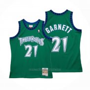 Maillot Enfant Minnesota Timberwolves Kevin Garnett #21 Hardwood Classics Throwback 1997-98 Vert