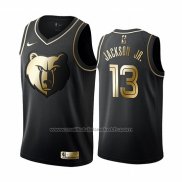 Maillot Golden Edition Memphis Grizzlies Jaren Jackson Jr. #13 Noir