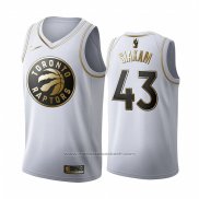 Maillot Golden Edition Toronto Raptors Pascal Siakam #43 Blanc