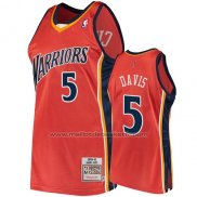 Maillot Golden State Warriors Baron Davis #5 2009-10 Hardwood Classics Orange