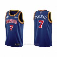 Maillot Golden State Warriors Eric Paschall #7 75th Anniversary Bleu