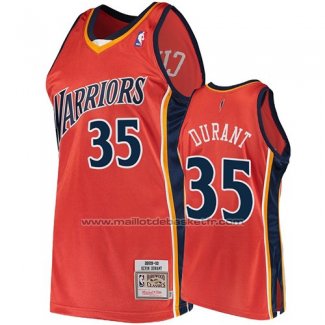 Maillot Golden State Warriors Kevin Durant #35 2009-10 Hardwood Classics Orange