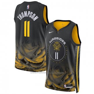 Maillot Golden State Warriors Klay Thompson #11 Ville 2022-23 Noir