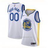 Maillot Golden State Warriors Personnalise Association 2020-21 Blanc