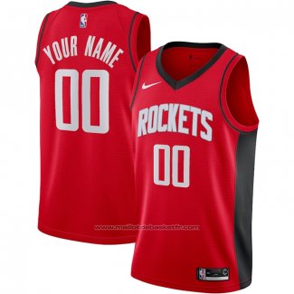 Maillot Houston Rockets Personnalise Icon 2020-21 Rouge