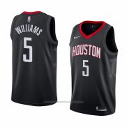 Maillot Houston Rockets Troy Williams #5 Statement 2018 Noir