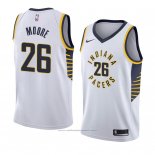 Maillot Indiana Pacers Ben Moore #26 Association 2018 Blanc