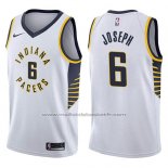 Maillot Indiana Pacers Cory Joseph #6 Association 2017-18 Blanc