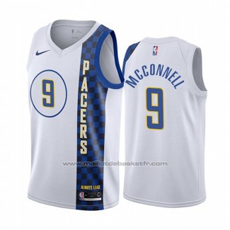 Maillot Indiana Pacers T.j. Mcconnell #9 Earned 2019-20 Blanc