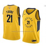 Maillot Indiana Pacers Thaddeus Young #21 Statement 2018 Jaune