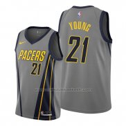 Maillot Indiana Pacers Thaddeus Young #21 Ville Edition Gris