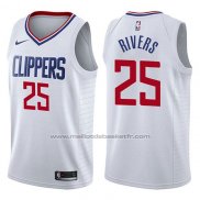 Maillot Los Angeles Clippers Austin Rivers #25 Association 2017-18 Blanc