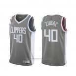 Maillot Los Angeles Clippers Ivica Zubac #40 Earned 2020-21 Gris