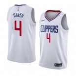 Maillot Los Angeles Clippers Jamychal Green #4 Association 2018 Blanc