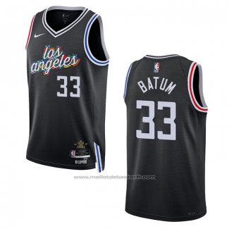 Maillot Los Angeles Clippers Nicolas Batum #33 Ville 2022-23 Noir