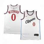 Maillot Los Angeles Clippers Russell Westbrook #0 Association 2024-25 Blanc
