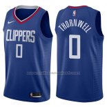Maillot Los Angeles Clippers Sindarius Thornwell #0 Icon 2017-18 Bleu