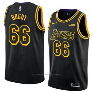 Maillot Los Angeles Lakers Andrew Bogut #66 Ville 2018 Noir