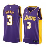 Maillot Los Angeles Lakers Corey Brewer #3 Statement 2018 Volet