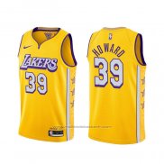 Maillot Los Angeles Lakers Dwight Howard #39 Ville 2019-20 Jaune