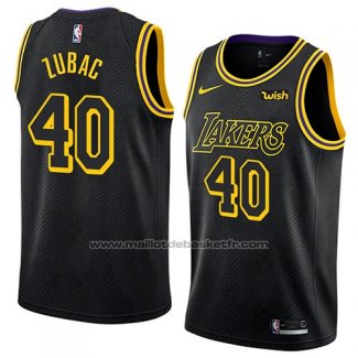 Maillot Los Angeles Lakers Ivica Zubac #40 Ville 2018 Noir