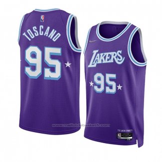 Maillot Los Angeles Lakers Juan Toscano-Anderson #95 Ville 2021-22 Volet