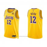 Maillot Los Angeles Lakers Kendrick Nunn #12 75th Anniversary 2021-22 Jaune