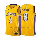 Maillot Los Angeles Lakers Kobe Bryant #8 Retirement 2017-18 Or