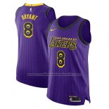 Maillot Los Angeles Lakers Kobe Bryant #8 Ville 2018-19 Volet