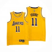Maillot Los Angeles Lakers Kyrie Irving #11 75th Anniversary 2021-22 Jaune