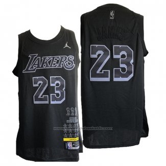 Maillot Los Angeles Lakers LeBron James #23 MVP Noir2