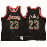 Maillot Los Angeles Lakers LeBron James #23 Mitchell & Ness 2018-19 Noir