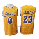Maillot Los Angeles Lakers Lebron James #23 Mitchell & Ness Jaune