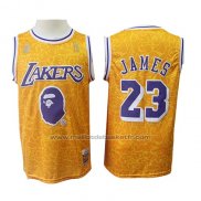 Maillot Los Angeles Lakers Lebron James #23 Mitchell & Ness Jaune