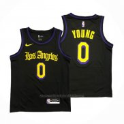 Maillot Los Angeles Lakers Nick Young #0 Ville 2019-20 Noir