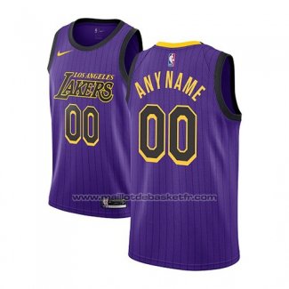 Maillot Los Angeles Lakers Personnalise Ville 2018-19 Volet