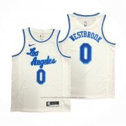 Maillot Los Angeles Lakers Russell Westbrook #0 Classic 2019-20 Blanc