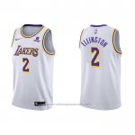 Maillot Los Angeles Lakers Wayne Ellington #2 Association 2021-22 Blanc