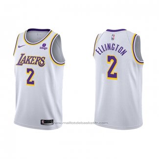 Maillot Los Angeles Lakers Wayne Ellington #2 Association 2021-22 Blanc