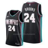 Maillot Memphis Grizzlies Dillon Brooks #24 Classic 20th Season Noir