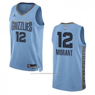 Maillot Memphis Grizzlies Ja Morant #12 Statement 2022-23 Bleu