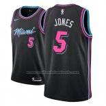 Maillot Miami Heat Derrick Jones #5 Ville 2018-19 Noir