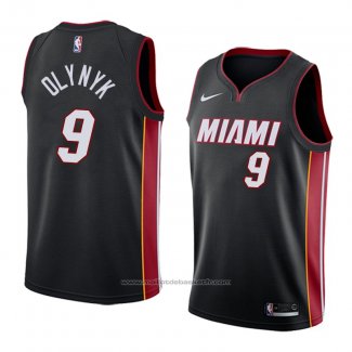 Maillot Miami Heat Kelly Olynyk #9 Icon 2018 Noir