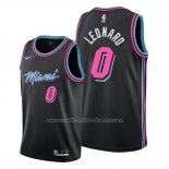 Maillot Miami Heat Meyers Leonard #0 Ville Noir